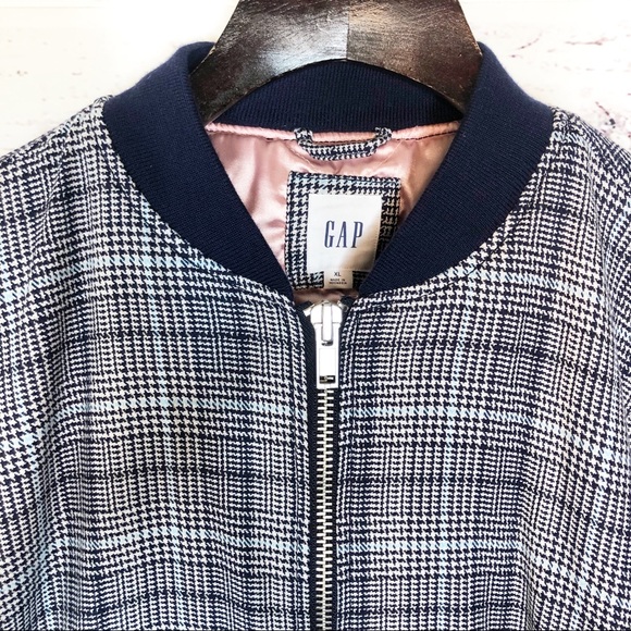 Gap plaid bomber jacket - Picture 7 of 13